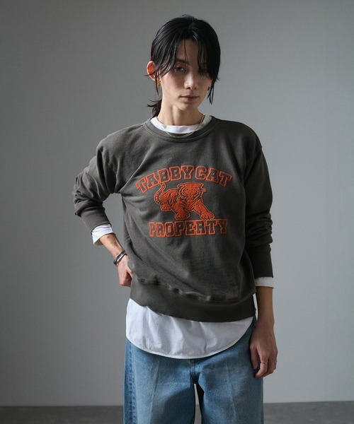 MIXTA（ミクスタ）の「【MIXTA(ミクスタ)】TABBY CREW NECK SWEAT/タビークルーネックスウェット（スウェット・レディース・ホワイト系その他5/ブラック系その他3・S）」の17枚目の写真