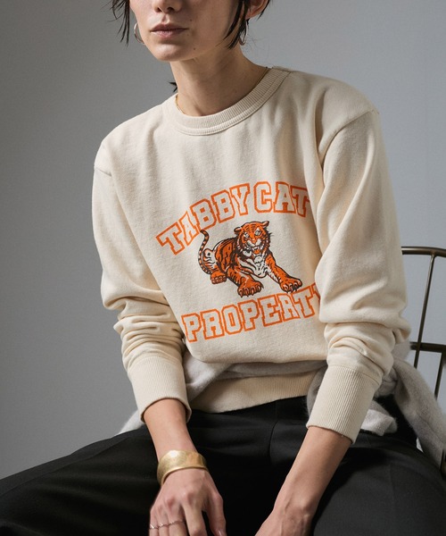 MIXTA（ミクスタ）の「【MIXTA(ミクスタ)】TABBY CREW NECK SWEAT/タビークルーネックスウェット（スウェット・レディース・ホワイト系その他5/ブラック系その他3・S）」の22枚目の写真