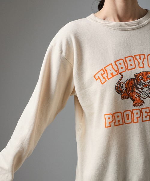 MIXTA（ミクスタ）の「【MIXTA(ミクスタ)】TABBY CREW NECK SWEAT/タビークルーネックスウェット（スウェット・レディース・ホワイト系その他5/ブラック系その他3・S）」の7枚目の写真