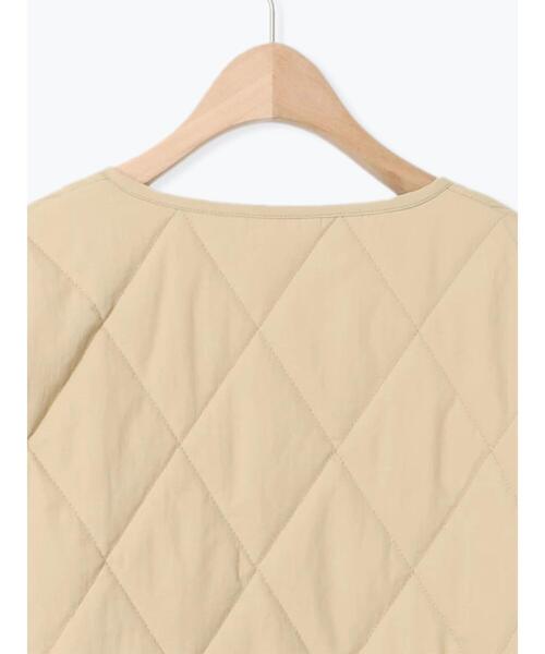 Samansa Mos2（サマンサ モスモス）の「キルトミドル丈コート（その他アウター・レディース・ブラック/ベージュ/カーキ/モカ・F）」の12枚目の写真