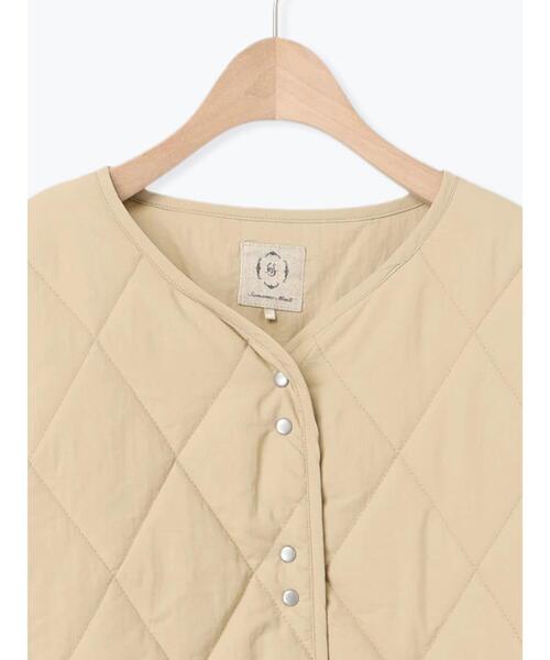 Samansa Mos2（サマンサ モスモス）の「キルトミドル丈コート（その他アウター・レディース・ブラック/ベージュ/カーキ/モカ・F）」の18枚目の写真