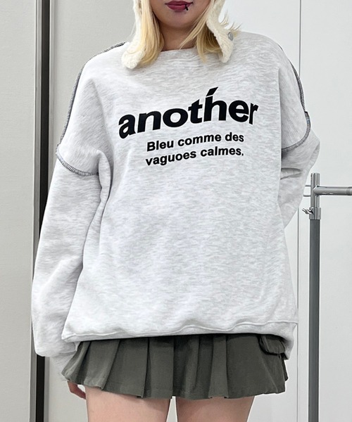 Figments(フィグメンツ)の「anotherスウェット(スウェット・レディース・杢グレー/チャコールグレー・FREE)」の2枚目の写真