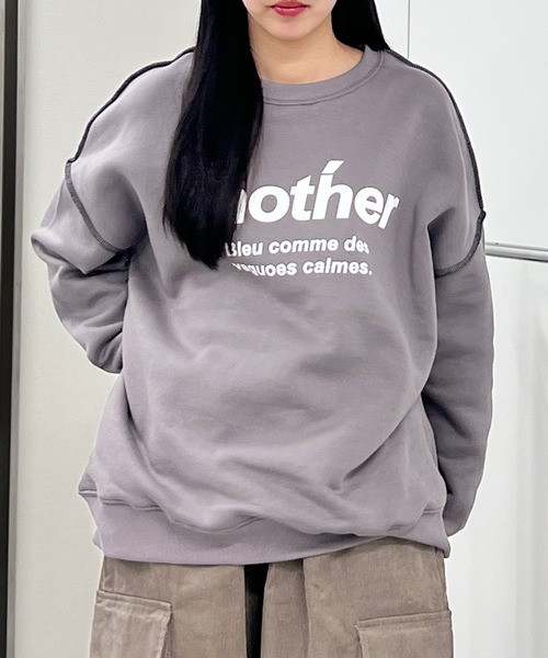 Figments(フィグメンツ)の「anotherスウェット(スウェット・レディース・杢グレー/チャコールグレー・FREE)」の3枚目の写真