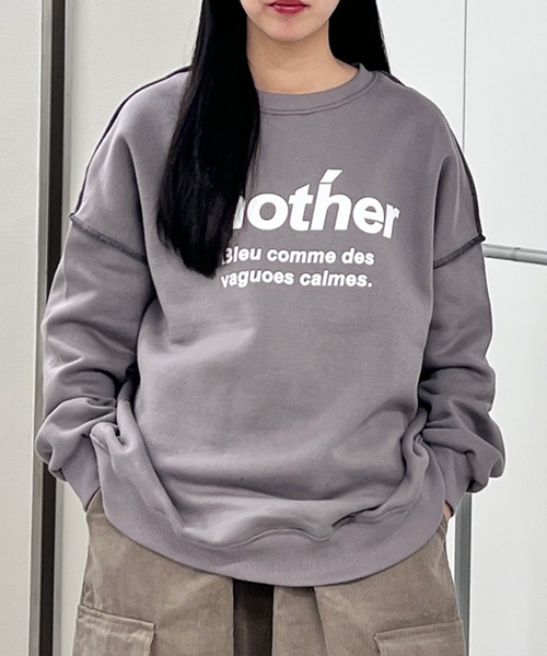 Figments(フィグメンツ)の「anotherスウェット(スウェット・レディース・杢グレー/チャコールグレー・FREE)」の4枚目の写真