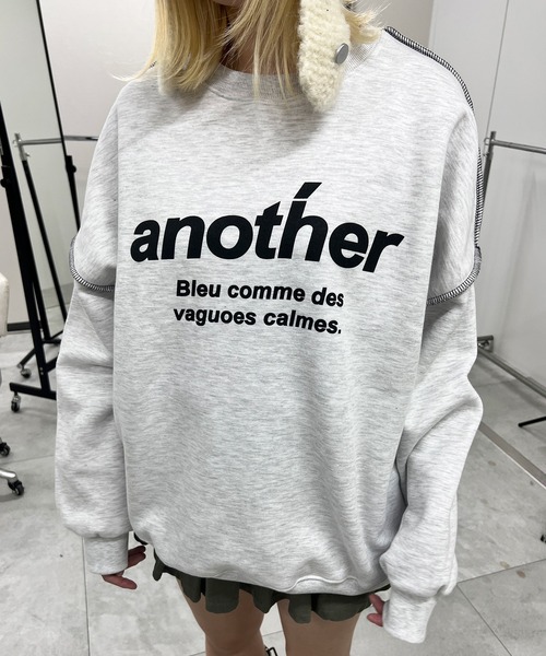 Figments(フィグメンツ)の「anotherスウェット(スウェット・レディース・杢グレー/チャコールグレー・FREE)」の5枚目の写真