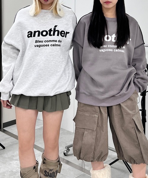 Figments(フィグメンツ)の「anotherスウェット(スウェット・レディース・杢グレー/チャコールグレー・FREE)」の16枚目の写真