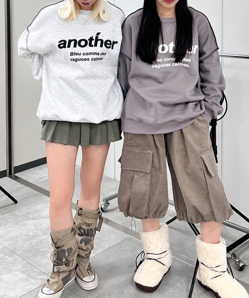 Figments(フィグメンツ)の「anotherスウェット(スウェット・レディース・杢グレー/チャコールグレー・FREE)」の17枚目の写真