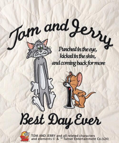 Right-on(ライトオン)の「TOM and JERRY(トムアンドジェリー)【メンズ】【WEB限定】キルトジャケット(ミリタリージャケット・メンズ・ホワイト/ブラック/オリーブ・L/XL/M)」の16枚目の写真