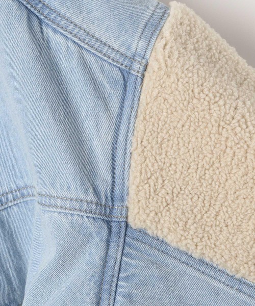 LEPSIM（レプシィム）の「ボアコンビデニムジャケット 147376（デニム