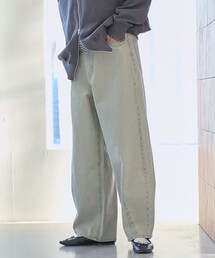 coen | 【春気分上がる美シルエットパンツ】デニムトッピングカーブパンツ(デニムパンツ)