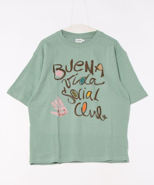 Desigual（デシグアル）の「スペイン語メッセージTシャツ ミントグリーン（Tシャツ/カットソー・メンズ・ブルー・XL/L/M/S）」の7枚目の写真