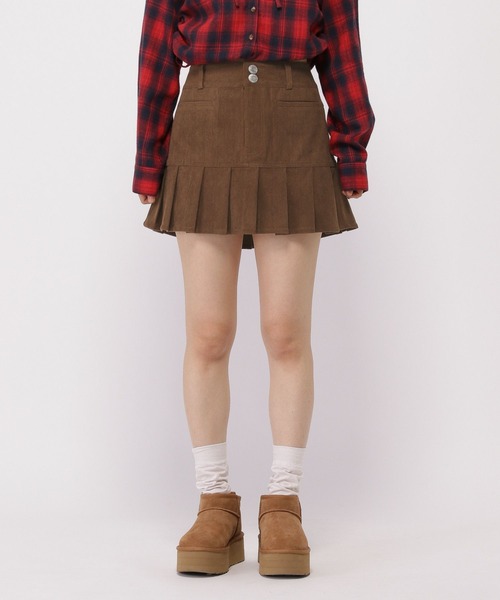 3.3 Field Trip （3.3フィールドトリップ）の「3.3 Field Trip／コーデュロイスカート（スカート・レディース・ブラウン/チャコール・FREE）」の16枚目の写真