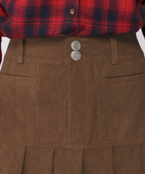 3.3 Field Trip （3.3フィールドトリップ）の「3.3 Field Trip／コーデュロイスカート（スカート・レディース・ブラウン/チャコール・FREE）」の19枚目の写真