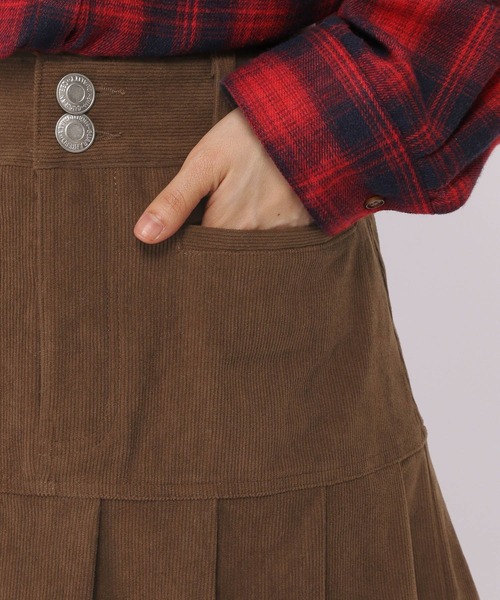 3.3 Field Trip （3.3フィールドトリップ）の「3.3 Field Trip／コーデュロイスカート（スカート・レディース・ブラウン/チャコール・FREE）」の20枚目の写真