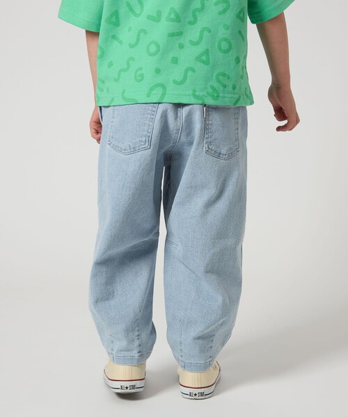 ストレッチ デニム カーブパンツ / キッズ 100cm-160cm - ストレッチ