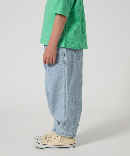 green label relaxing（グリーンレーベルリラクシング）の「ストレッチ デニム カーブパンツ / キッズ  100cm-160cm - ストレッチ -（デニムパンツ・キッズ・ライトブルー/ブラック/コバルトブルー・140cm/120cm/150cm/160cm/100cm/110cm/130cm）」の6枚目の写真