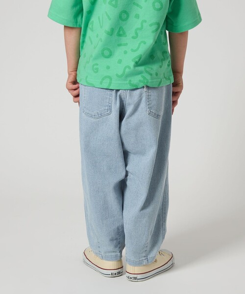 green label relaxing（グリーンレーベルリラクシング）の「ストレッチ デニム カーブパンツ / キッズ  100cm-160cm - ストレッチ -（デニムパンツ・キッズ・ライトブルー/ブラック/コバルトブルー・140cm/120cm/150cm/160cm/100cm/110cm/130cm）」の7枚目の写真