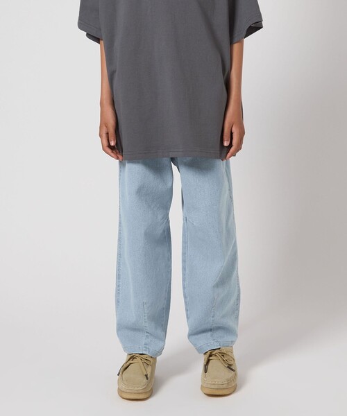 green label relaxing（グリーンレーベルリラクシング）の「ストレッチ デニム カーブパンツ / キッズ  100cm-160cm - ストレッチ -（デニムパンツ・キッズ・ライトブルー/ブラック/コバルトブルー・140cm/120cm/150cm/160cm/100cm/110cm/130cm）」の16枚目の写真