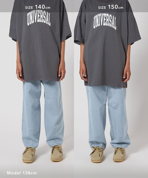 green label relaxing（グリーンレーベルリラクシング）の「ストレッチ デニム カーブパンツ / キッズ  100cm-160cm - ストレッチ -（デニムパンツ・キッズ・ライトブルー/ブラック/コバルトブルー・140cm/120cm/150cm/160cm/100cm/110cm/130cm）」の22枚目の写真