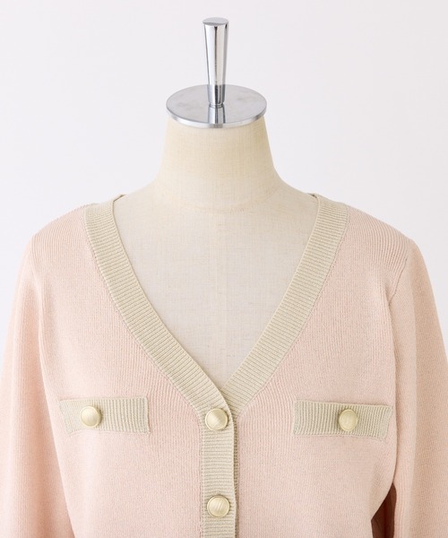 セール】セット対応/配色ニットカーディガン（カーディガン/ボレロ