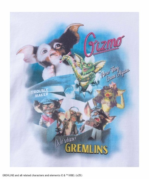 Mac-House（マックハウス）の「【GREMLINS/グレムリン】 長袖Tシャツ（Tシャツ/カットソー・メンズ・ホワイト系/グレー系/グレー系1/ホワイト系1・L/M）」の10枚目の写真