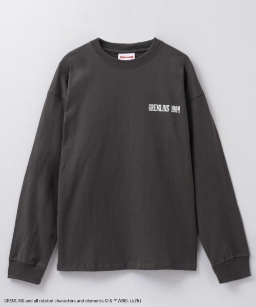 Mac-House（マックハウス）の「【GREMLINS/グレムリン】 長袖Tシャツ（Tシャツ/カットソー・メンズ・ホワイト系/グレー系/グレー系1/ホワイト系1・L/M）」の11枚目の写真