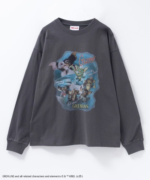 Mac-House（マックハウス）の「【GREMLINS/グレムリン】 長袖Tシャツ（Tシャツ/カットソー・メンズ・ホワイト系/グレー系/グレー系1/ホワイト系1・L/M）」の15枚目の写真