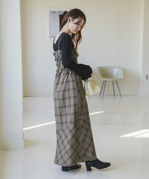 Kastane（カスタネ）の「*ラメリブ袖フレアニット（ニット/セーター・レディース・アイボリー/ブラック/ベージュ・FREE）」の14枚目の写真