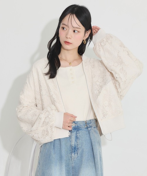 earth music&ecology（アースミュージックアンドエコロジー）の「リバーシブルMA-1（MA-1・レディース・ブラック/アイボリー/カーキ・FREE）」の8枚目の写真