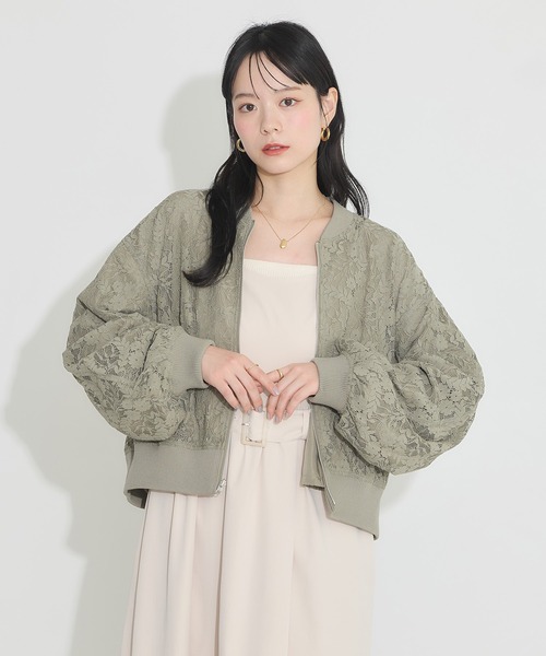 earth music&ecology（アースミュージックアンドエコロジー）の「リバーシブルMA-1（MA-1・レディース・ブラック/アイボリー/カーキ・FREE）」の15枚目の写真