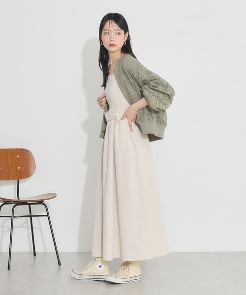 earth music&ecology（アースミュージックアンドエコロジー）の「リバーシブルMA-1（MA-1・レディース・ブラック/アイボリー/カーキ・FREE）」の18枚目の写真