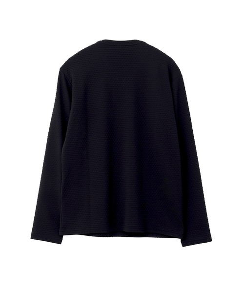HIGH STREET（ハイストリート）の「HIGH STREET∴RIPAトライアングルモノグラム長袖Vネックカットソー（Tシャツ/カットソー・メンズ・ブラック/ホワイト・LL/L/M）」の3枚目の写真