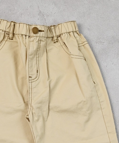 MARKEY'S（マーキーズ）の「ツイルフラワーカットバギーパンツ（チノパンツ・キッズ・チャコール/オフホワイト・100/150/140/130/120/110/90）」の8枚目の写真