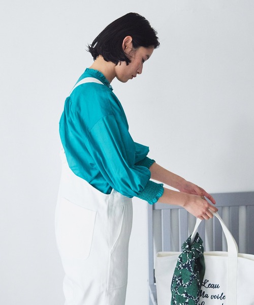 LA MARINE FRANCAISE（マリン フランセーズ）の「デニムサロペット（サロペット/オーバーオール・レディース・ブルー/ホワイト・FREE）」の10枚目の写真