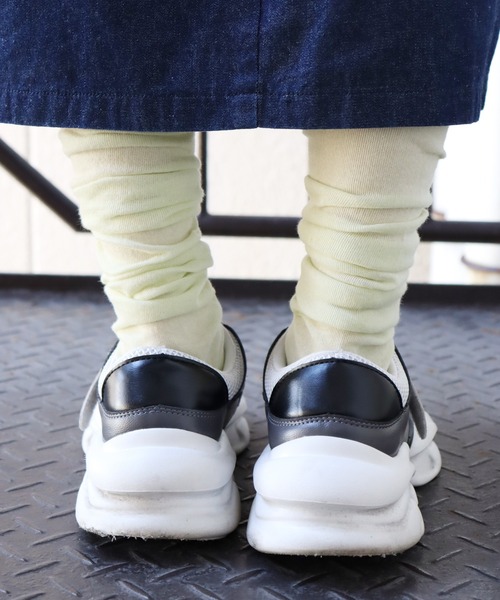 TAWARA(タワラ)の「くしゅのび エアーハイソックス1P(ソックス/靴下・レディース・ミント/コーラル/グレー/ライトグレー・S)」の13枚目の写真