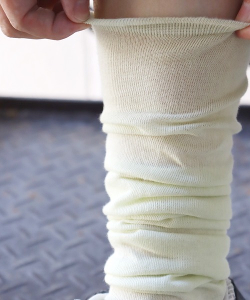 TAWARA(タワラ)の「くしゅのび エアーハイソックス1P(ソックス/靴下・レディース・ミント/コーラル/グレー/ライトグレー・S)」の14枚目の写真