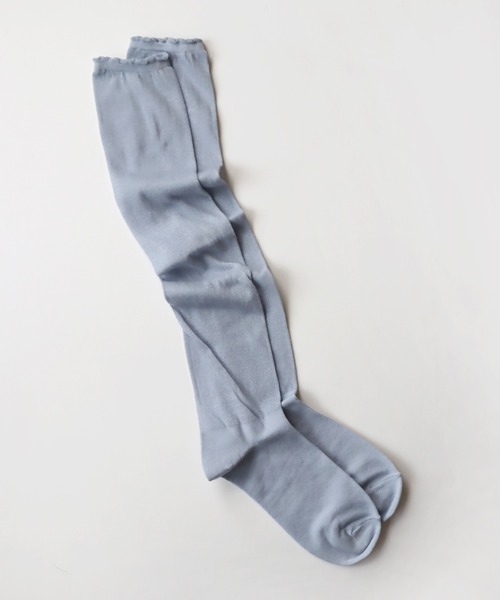 TAWARA(タワラ)の「くしゅのび エアーハイソックス1P(ソックス/靴下・レディース・ミント/コーラル/グレー/ライトグレー・S)」の16枚目の写真