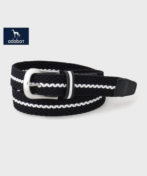 adabat（アダバット）の「【新レーベル ADABAT NAVY】ラインメッシュベルト（ベルト・レディース・ネイビー/ホワイト/レッド系1・00）」の2枚目の写真
