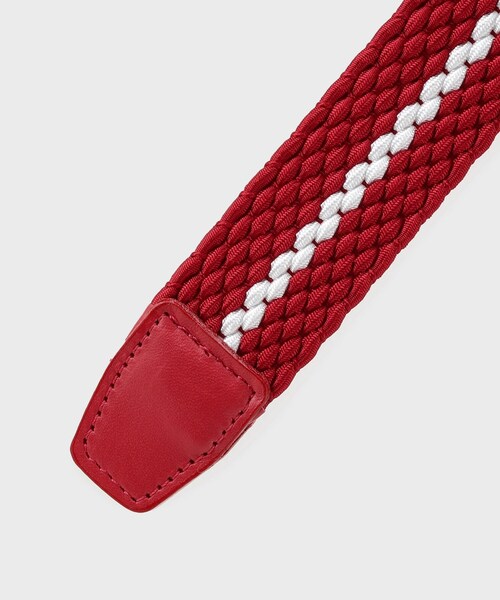 adabat（アダバット）の「【新レーベル ADABAT NAVY】ラインメッシュベルト（ベルト・レディース・ネイビー/ホワイト/レッド系1・00）」の5枚目の写真