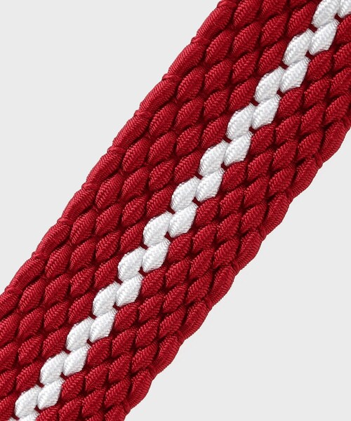 adabat（アダバット）の「【新レーベル ADABAT NAVY】ラインメッシュベルト（ベルト・レディース・ネイビー/ホワイト/レッド系1・00）」の6枚目の写真