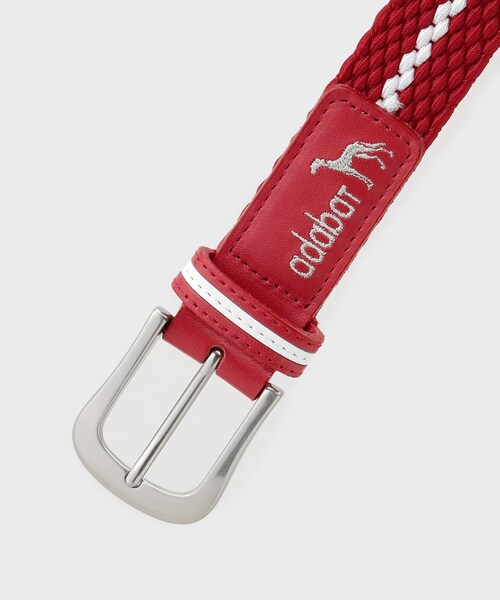 adabat（アダバット）の「【新レーベル ADABAT NAVY】ラインメッシュベルト（ベルト・レディース・ネイビー/ホワイト/レッド系1・00）」の7枚目の写真