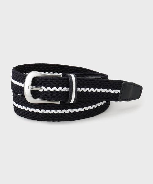 adabat（アダバット）の「【新レーベル ADABAT NAVY】ラインメッシュベルト（ベルト・レディース・ネイビー/ホワイト/レッド系1・00）」の9枚目の写真