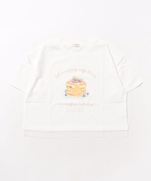 MEZZO PIANO パンケーキ Tシャツ 150cm セール】パンケーキプリント肩