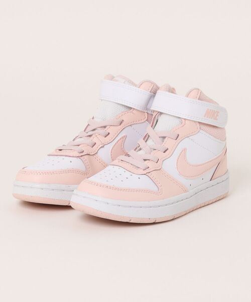 NIKE ナイキ 17-22COURT BOROUGH MID 2 (PSV) コート バーロウ MID 2 PSV KCD7783 122WHT/ECH PK