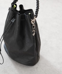 SENTI(ZeB)LEATHER BRAID KEYCHAIN  U[u[hL[z_[(L[z_[)