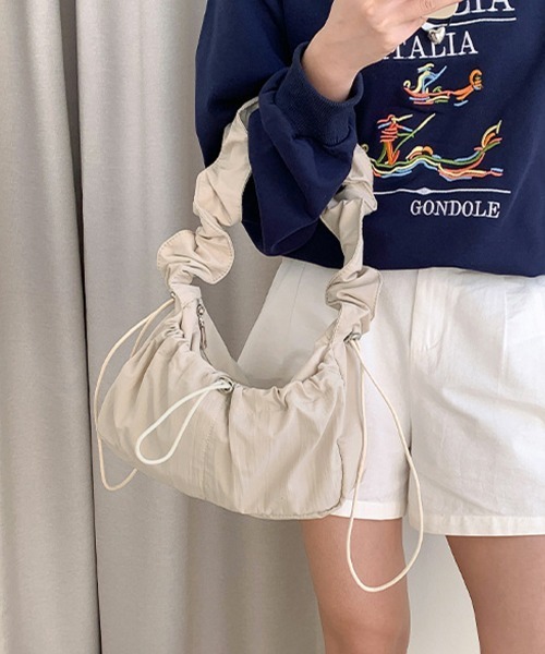 Miniministore(ミニミニストア)の「ハンドバッグ 肩掛けバッグ ナイロン(ハンドバッグ・レディース・グレー/ブラック/ベージュ・FREE)」の1枚目の写真