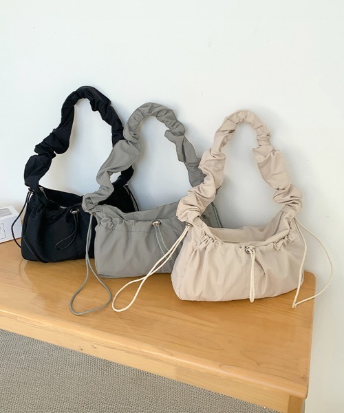 Miniministore(ミニミニストア)の「ハンドバッグ 肩掛けバッグ ナイロン(ハンドバッグ・レディース・グレー/ブラック/ベージュ・FREE)」の7枚目の写真
