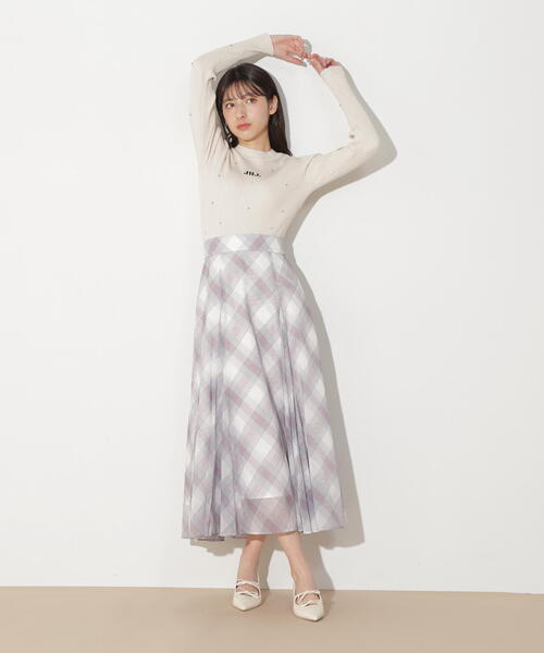 セール】オリジナルシアーチェックスカート（スカート）｜JILL by JILL