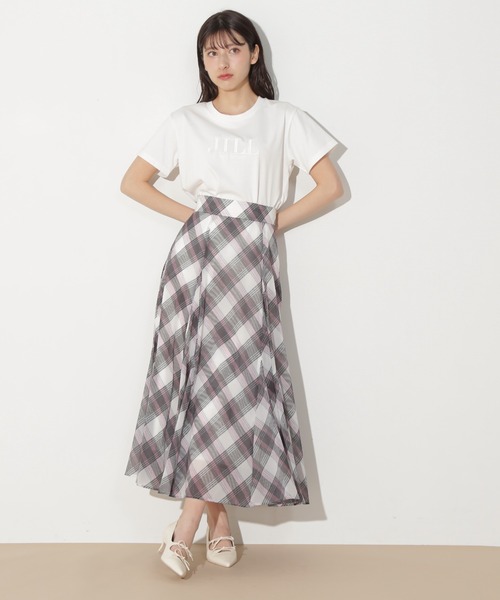 セール】オリジナルシアーチェックスカート（スカート）｜JILL by JILL