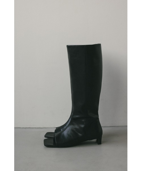 STYLEMIXER(スタイルミキサー)の「トングロングブーツ(ブーツ・レディース・ベージュ/ブラック・SMALL/MEDIUM/LARGE/LL)」の7枚目の写真